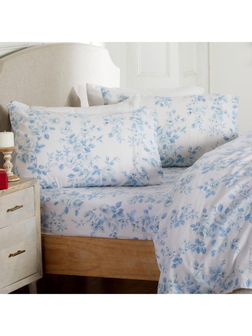Cozy 100% Cotton King Flannel Sheet Set | 4-Piece Deep Pocket Winter Bedding
